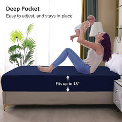 Blue King Mattress Protector