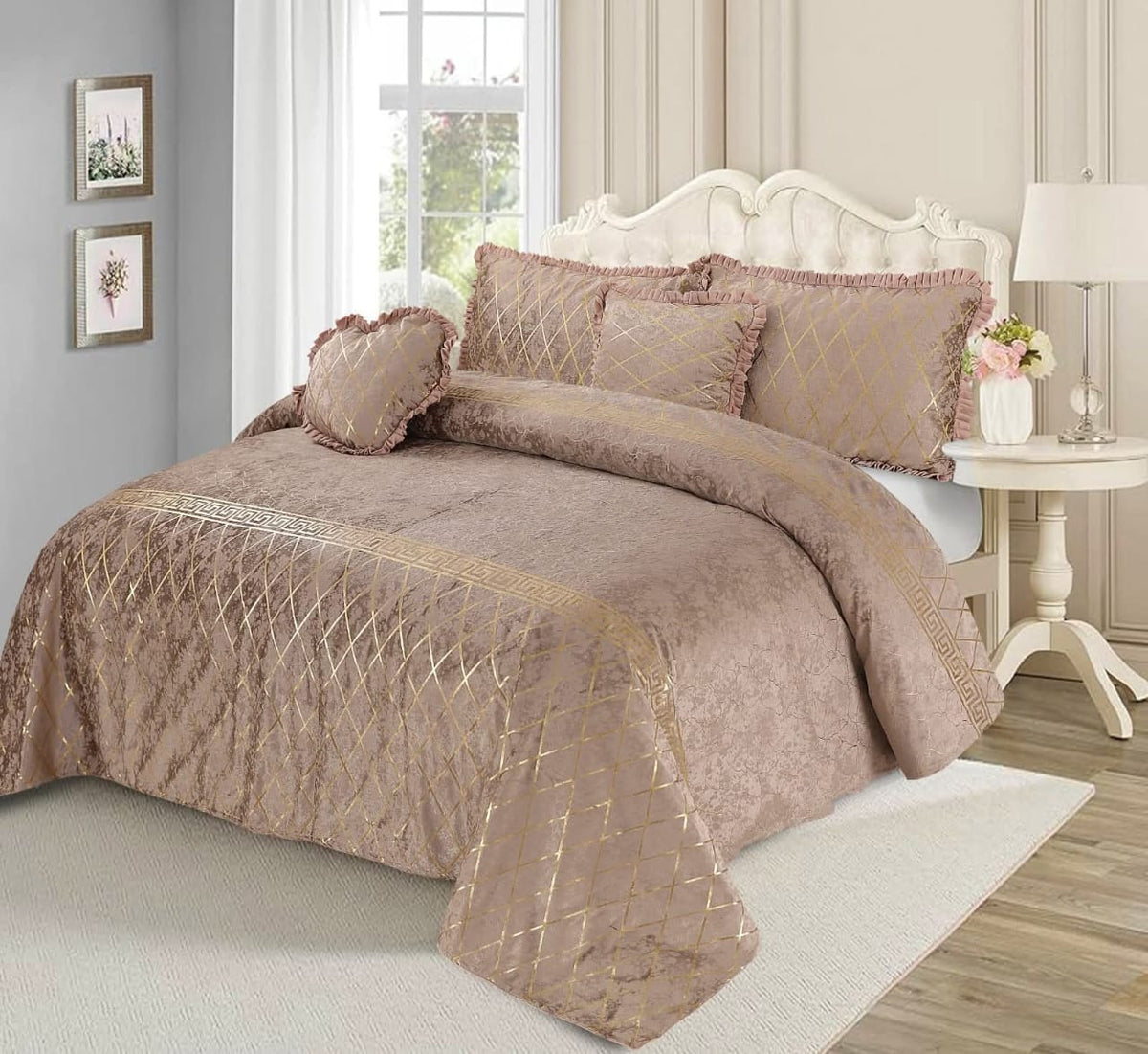 Luxury Texture Velvet Bedsheet