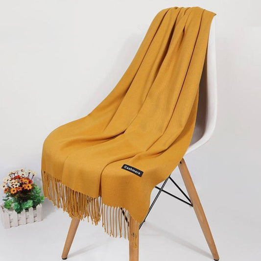 Women Warm Winter | Cashmiri Wool (Mustard Yellow)