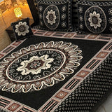 4pc velvet jacquard bedsheet (king size) velvet jacquard