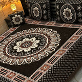 4pc velvet jacquard bedsheet (king size ) velvet jacquard