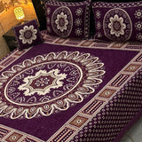 4pc velvet jacquard bedsheet (king size) velvet jacquard