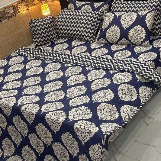 7pc printed comforter set