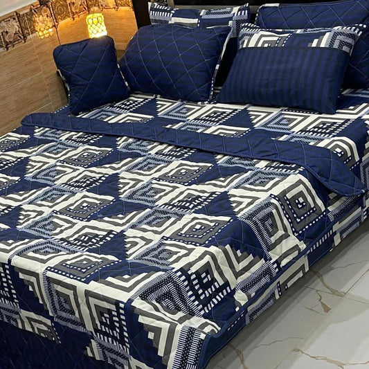 7pc printed comforter set