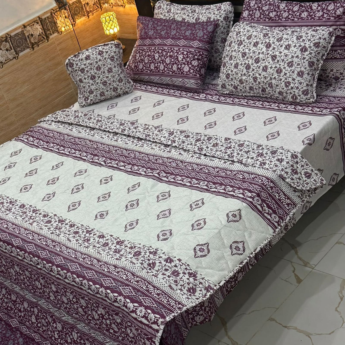 7pc printed comforter set