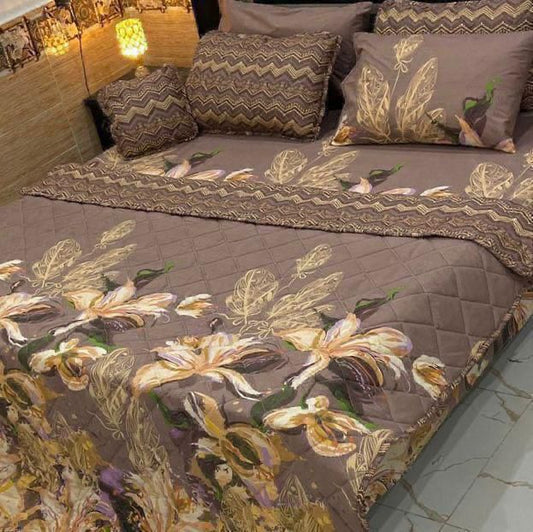 7pc printed comforter set