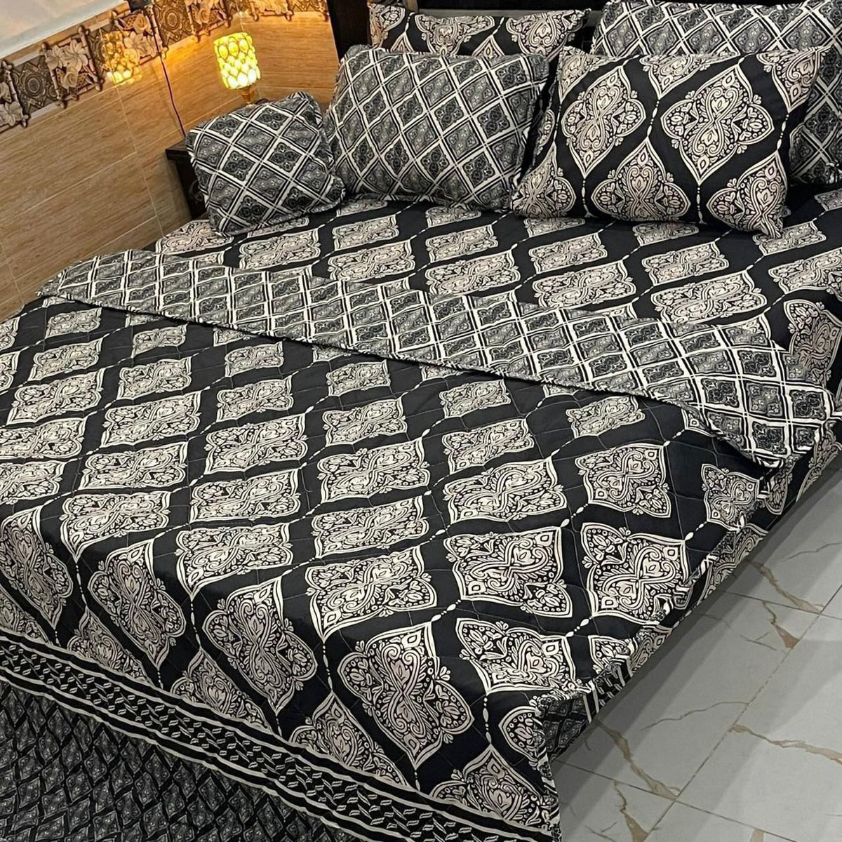 7pc printed comforter set