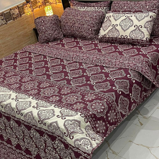 7pc printed comforter set