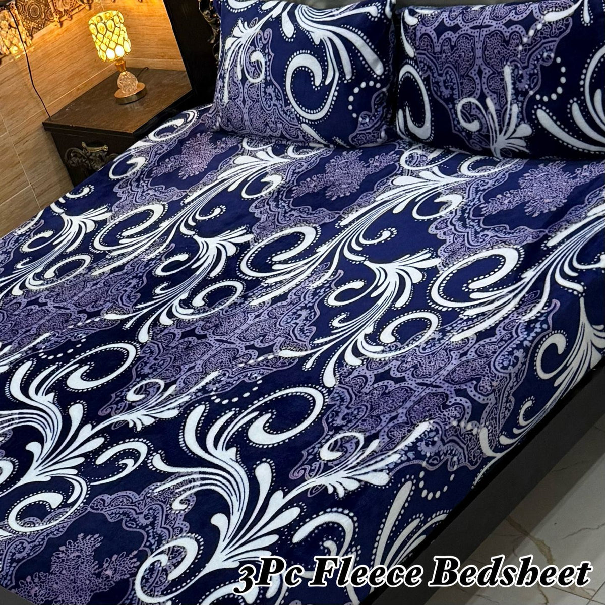 3pc fleece bedsheet