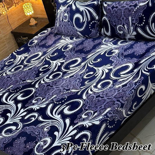 3pc fleece bedsheet