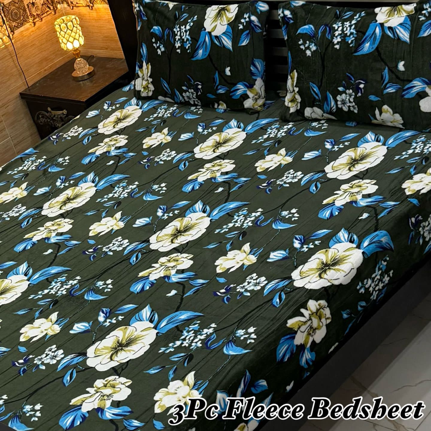 3pc fleece bedsheet