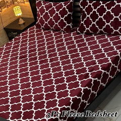 3pc fleece bedsheet
