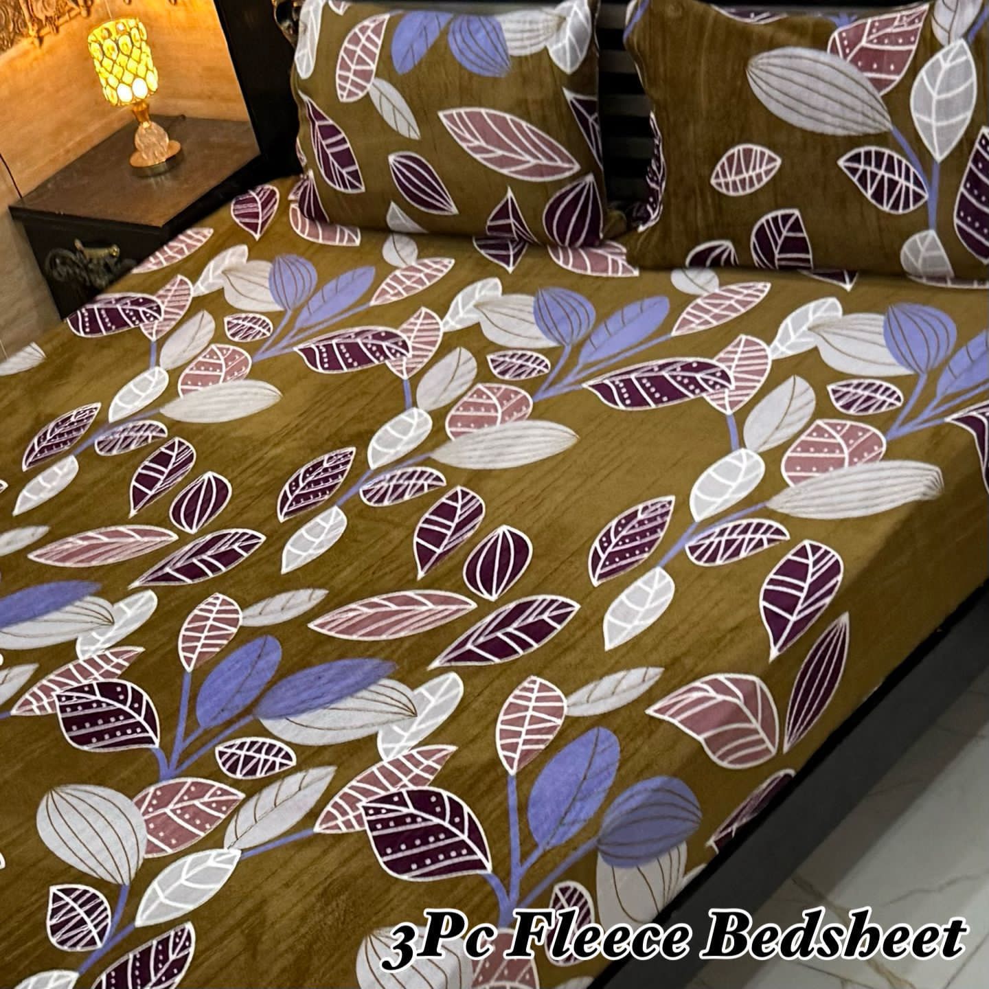 3pc fleece bedsheet