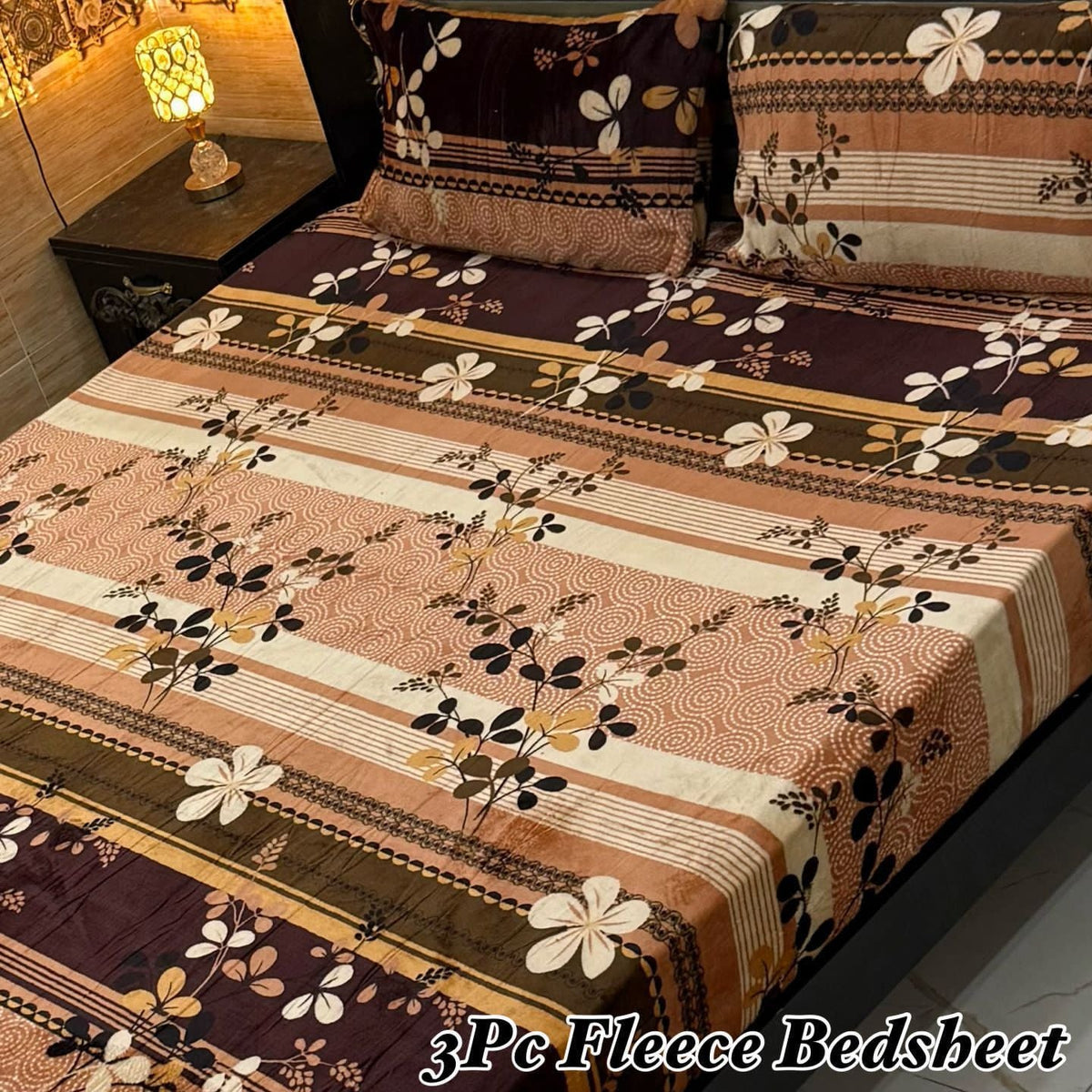 3pc fleece bedsheet