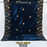 Embroidered Velvet Shawl -S-07