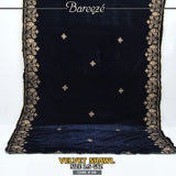 Embroidered Velvet Shawl - S-02