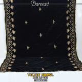 Embroidered Velvet Shawl -S-01