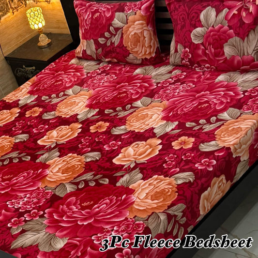 3pc Fleece Bedsheet